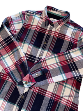 Orvis Classic Collection Plaid Flannel Shirt Women’s Large Snap Front